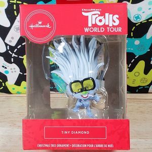 Hallmark DreamWorks Trolls World Tour Tiny Diamond 3" Christmas Tree Ornament